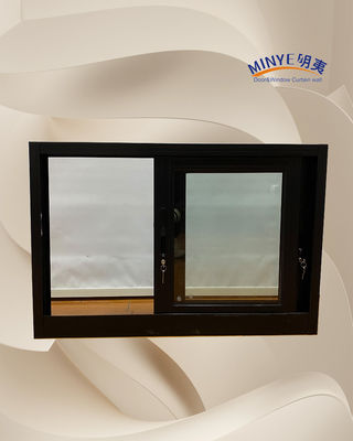 Fenêtre coulissante en aluminium double verre pour la fonction insonorisante de l'aluminium