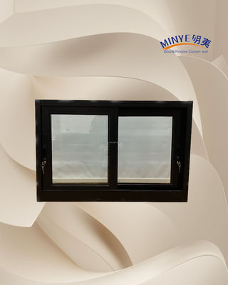 Fenêtre coulissante en aluminium double verre pour la fonction insonorisante de l'aluminium