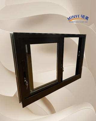Fenêtre coulissante en aluminium double verre pour la fonction insonorisante de l'aluminium