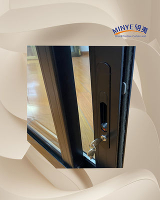 Fenêtre coulissante en aluminium double verre pour la fonction insonorisante de l'aluminium