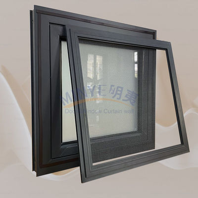 Grilles de conception spéciale dans le verre rupture thermique à double sens fenêtre de casement ouverte inclinaison-tour