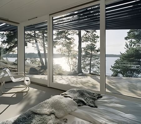 Design moderne intérieur en aluminium portes françaises avec économie d'énergie et isolation thermique