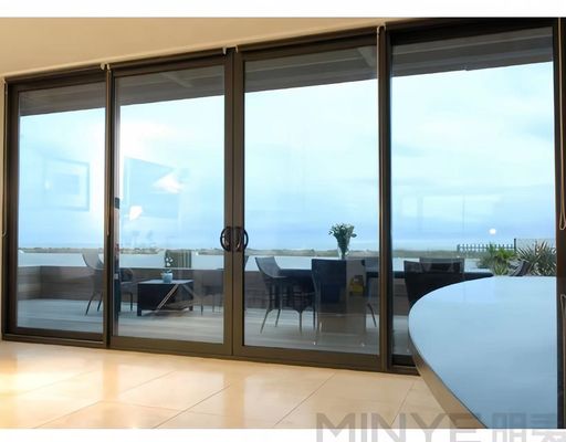 Design moderne intérieur en aluminium portes françaises avec économie d'énergie et isolation thermique