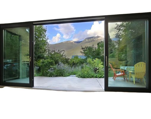 Isolement acoustique et thermique Chinois haut matériel portes coulissantes en aluminium pour les appartements