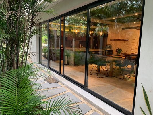Isolement acoustique et thermique Chinois haut matériel portes coulissantes en aluminium pour les appartements