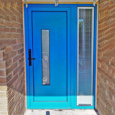 Porte d'entrée en alliage d'aluminium de design français parfaite pour la maison ou les affaires