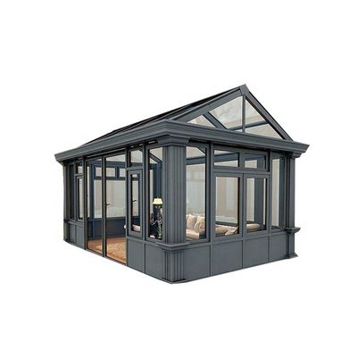 Profitez de l'extérieur dans le confort avec la chambre solaire Glass House Aluminium Alloy Matériel cadre