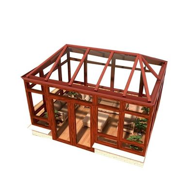 Profitez de l'extérieur dans le confort avec la chambre solaire Glass House Aluminium Alloy Matériel cadre