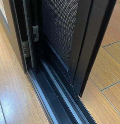 Porte à l'intérieur en verre coulissant en aluminium Porte française pour la maison Design empilable et postmoderne