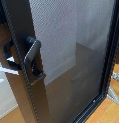 Porte à l'intérieur en verre coulissant en aluminium Porte française pour la maison Design empilable et postmoderne