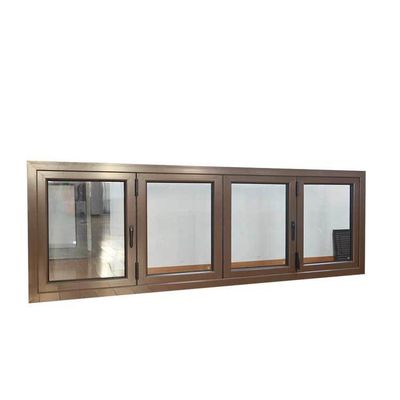 Fenêtre pliante en aluminium avec double verre trempé et performances thermiques optimales