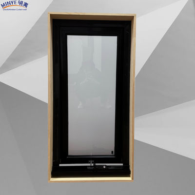 Fenêtre en aluminium à écran pliant de chambre avec volet et stores