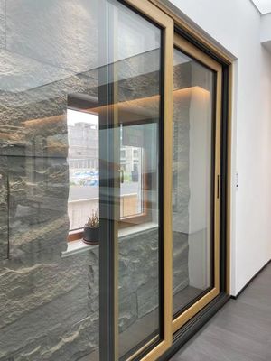 Surface finie Porte coulissante en verre en aluminium pour bureau français pour l' extérieur à prix abordable