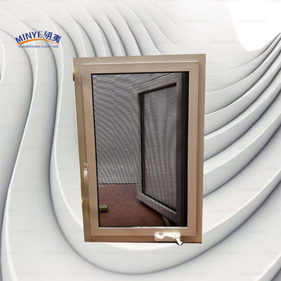 fenêtre en aluminium à décapage thermique avec écran détachable et conception double couleur