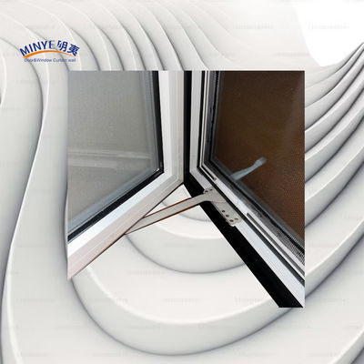 fenêtre en aluminium à décapage thermique avec écran détachable et conception double couleur