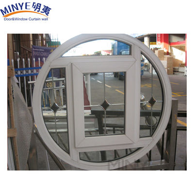 Design moderne Double verre trempé Circulaire rond Casement fenêtres avec grilles de fenêtre