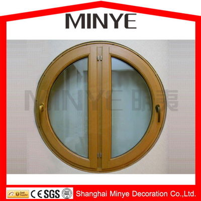 Design moderne Double verre trempé Circulaire rond Casement fenêtres avec grilles de fenêtre