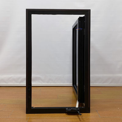 Style swing moderne simple isolant thermique et résistant à l'eau impact d'ouragan Français Design de fenêtres en verre d'aluminium