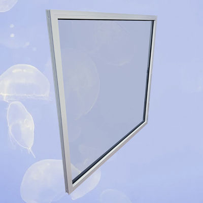 Cadre d'aluminium double verre trempé fenêtre de photo noire pour la promotion des produits