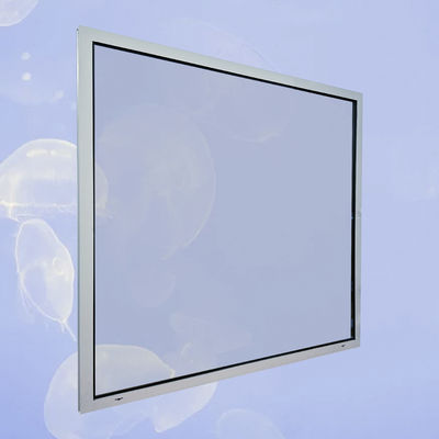 Cadre d'aluminium double verre trempé fenêtre de photo noire pour la promotion des produits