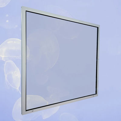 Cadre d'aluminium double verre trempé fenêtre de photo noire pour la promotion des produits