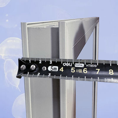 Cadre d'aluminium double verre trempé fenêtre de photo noire pour la promotion des produits