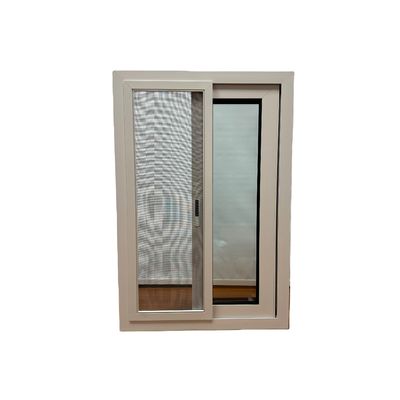 Fenêtre coulissante en aluminium double verre trempé avec matériau de cadre et revêtement de puissance
