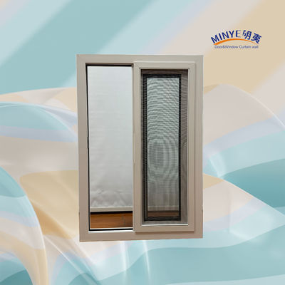 Fenêtre coulissante en aluminium double verre trempé avec matériau de cadre et revêtement de puissance