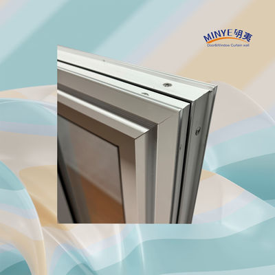 Fenêtre coulissante en aluminium double verre trempé avec matériau de cadre et revêtement de puissance