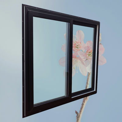 fenêtres coulissantes en double verre personnalisées avec conception spéciale de grilles intégrées dans le verre