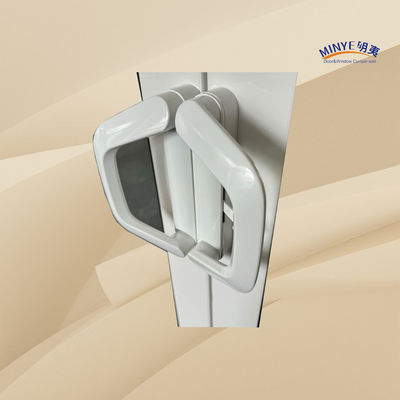 Porte coulissante en aluminium à rupture thermique extérieure avec empilage et double verre trempé