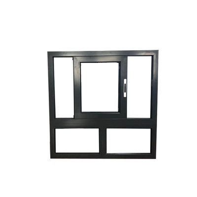 fenêtre coulissante en aluminium double vitrage de la série 77 avec ouverture horizontale et matériaux