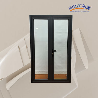 Porte en alliage d'aluminium de couleur personnalisée, résistance au vent et isolation thermique