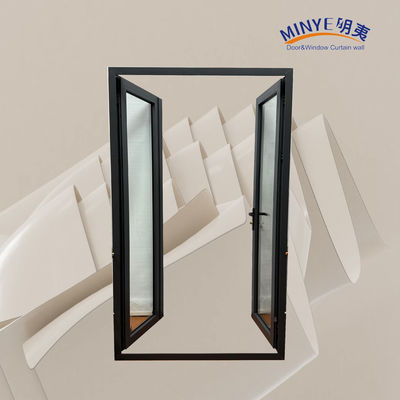 Porte en alliage d'aluminium de couleur personnalisée, résistance au vent et isolation thermique