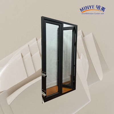 Porte en alliage d'aluminium de couleur personnalisée, résistance au vent et isolation thermique