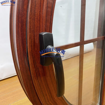 Moderne conception de la rupture thermique de l'aluminium ronde fenêtre de coffrage avec des couleurs personnalisées et un bon scellement