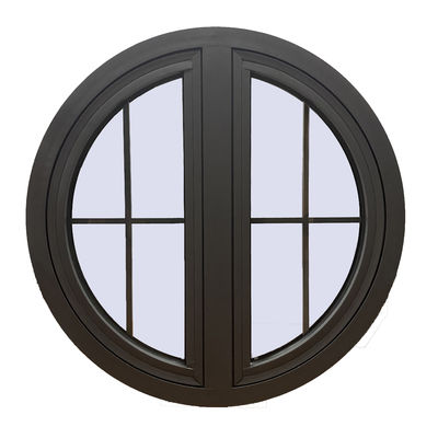 Fenêtre en aluminium rond à carénage personnalisé avec bonne résistance au vent et haute résistance