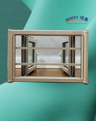 Chambre thermique fenêtre en aluminium avec une bonne résistance au vent et double verre