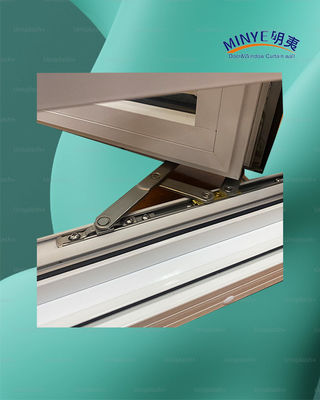 Chambre thermique fenêtre en aluminium avec une bonne résistance au vent et double verre