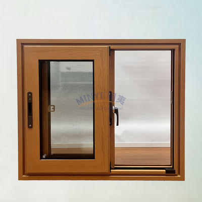 Fenêtre coulissante en aluminium haute résistance et bonne résistance au vent avec conception personnalisée