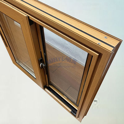 Fenêtre coulissante en aluminium haute résistance et bonne résistance au vent avec conception personnalisée