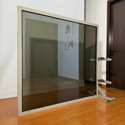 Bonne résistance au vent fenêtre fixe en aluminium avec couleurs personnalisées et isolation acoustique