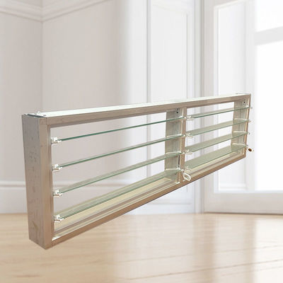 fenêtre de volet en verre en aluminium de conception moderne pour résistance à la corrosion et haute résistance
