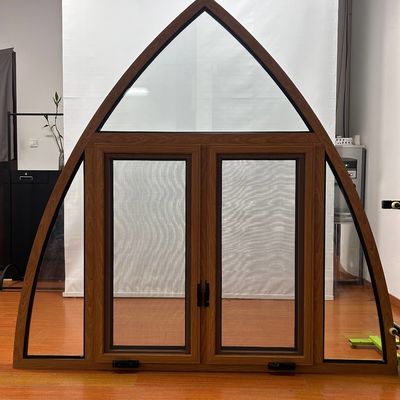 Bonne étanchéité fenêtre à carreaux de style européen avec isolation thermique et taille personnalisée