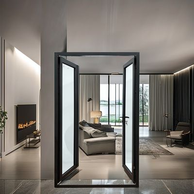 Des portes en alliage d'aluminium en blanc pour les acheteurs