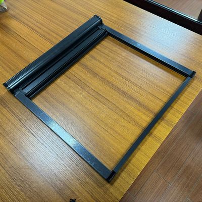Fenêtre à moteur à rouleaux en aluminium de design moderne avec bonne résistance au vent