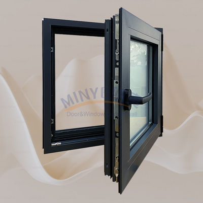 Fermeture thermique de fenêtre à inclinaison en aluminium personnalisée pour une résistance élevée et un bon scellement