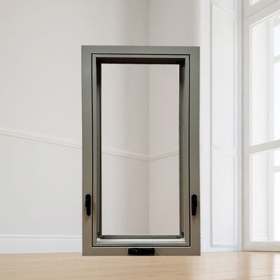 Fenêtre à auvents en aluminium de taille personnalisée avec bonne isolation acoustique et haute résistance