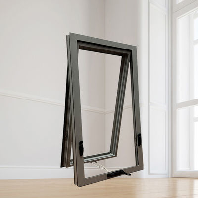 Fenêtre à auvents en aluminium de taille personnalisée avec bonne isolation acoustique et haute résistance
