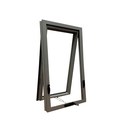 Fenêtre à auvents en aluminium de taille personnalisée avec bonne isolation acoustique et haute résistance